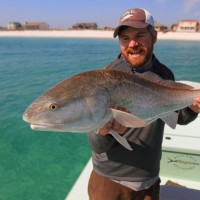 beautiful redfish caught along the 30a area coast, Jason Stacy with 30a redfish