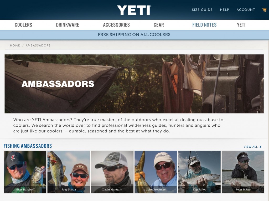 YETI AMBASSADOR Shallow Water Expeditions